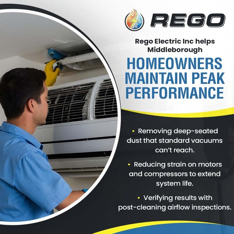 Technician cleaning indoor AC unit filter to improve airflow and system performance